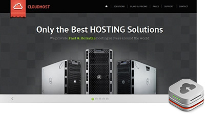 hosting WordPress theme