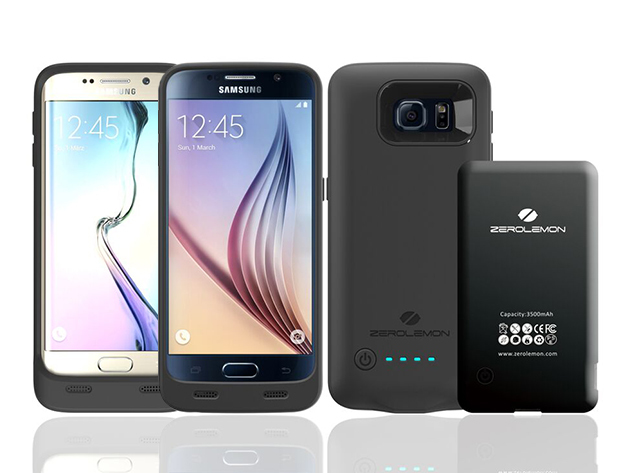 ZeroLemon Galaxy S6 3500mAh Slim Battery Case