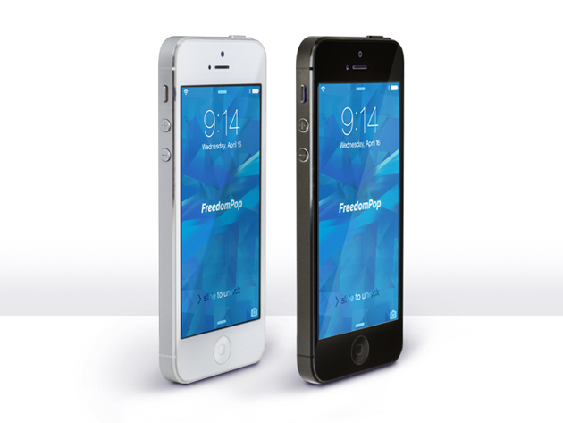 iPhone 5 & 1-Yr Unlimited Talk-and-Text from FreedomPop (White)